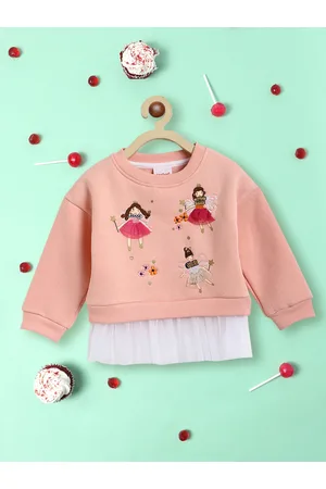 Nauti Nati Girls Embroidered Sweatshirt
