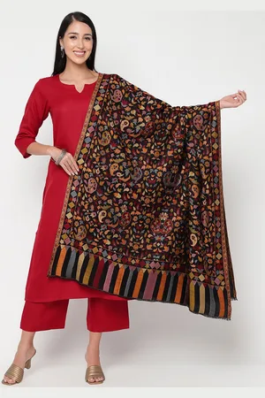 La Vastraa Women Woven-Design Woollen Shawl