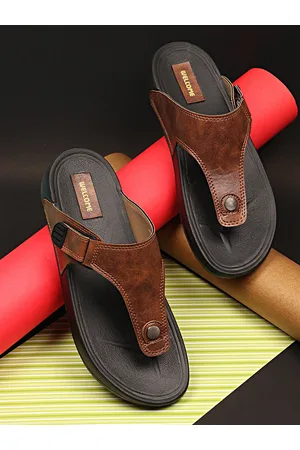 Welcome Men Open Toe Comfort Sandals With Velcro Detail