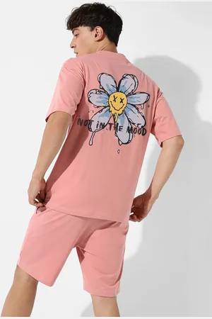 Campus Back Print Detailed T-Shirt With Shorts Co-Ords Set