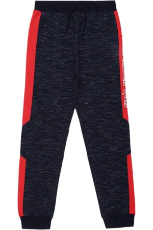 Provogue Boys Colourblocked Mid-Rise Cotton Joggers