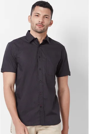 Giordano Micro Ditsy Printed Slim Fit Pure Cotton Casual Shirt