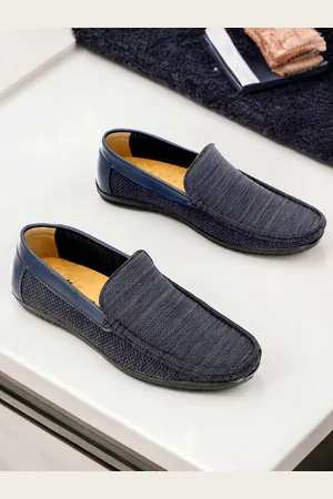Cole Buxton Men Textured Slip-On Loafers