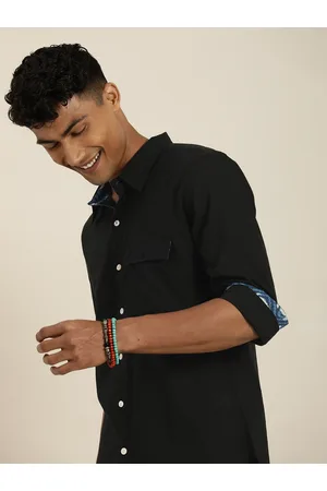 Taavi Men Comfort Solid Opaque Casual Shirt