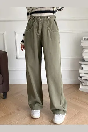 LULU & SKY Women Wide Leg High-Rise Comfort Jeans
