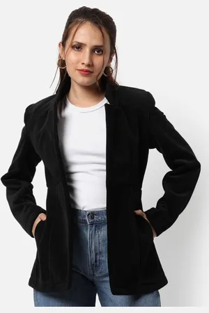 Campus Notched Lapel Collar Single-Breasted Blazer
