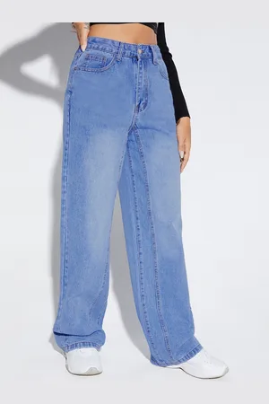 LULU & SKY Women High-Rise Heavy Fade Comfort Jeans