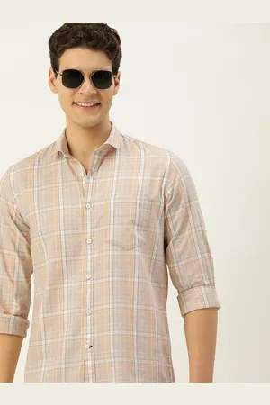 Mast & Harbour Men Standard Opaque Checked Casual Pure Cotton Shirt