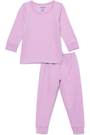 mackly Infants Purple Solid Thermal Set