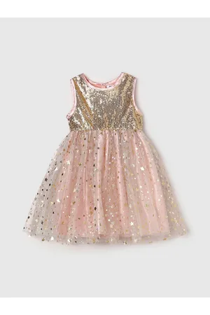 Max Collection Girls Embellished Fit & Flare Dress