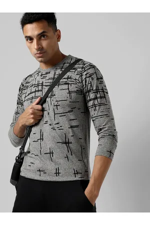 Campus Abstract Long Sleeve Cotton T-shirt