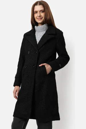 Campus Notched Lapel Collar Longline Trench Coat