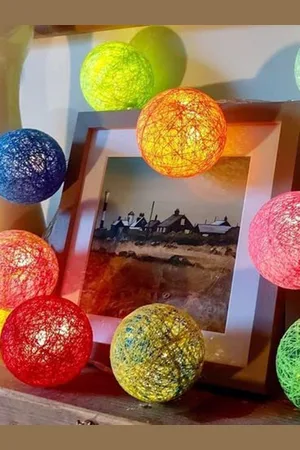 Ascension Green & Pink Ball Shaped String Lights