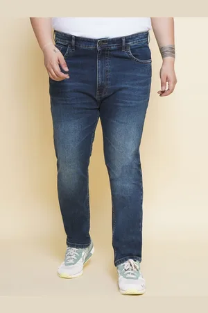 John Pride Men Jean Regular Fit Mid-Rise Light Fade Cotton Stretchable Jeans