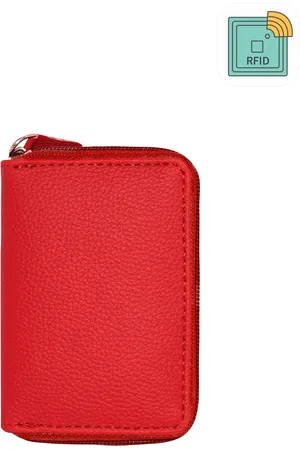 GREEN DRAGONFLY Textured Zip Around RFID Wallet
