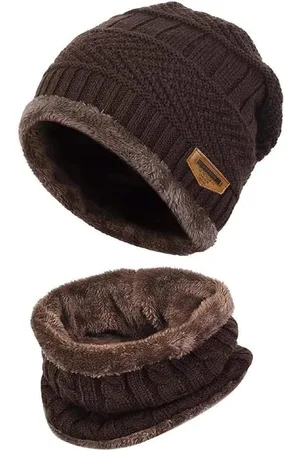 Teemoods Unisex Self Design Woollen Beanie