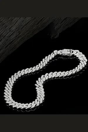 Designs & You Men Silver-Plated Stainless Steel Necklace