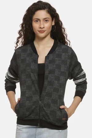 Campus Checked Windcheater Bomber Jacket