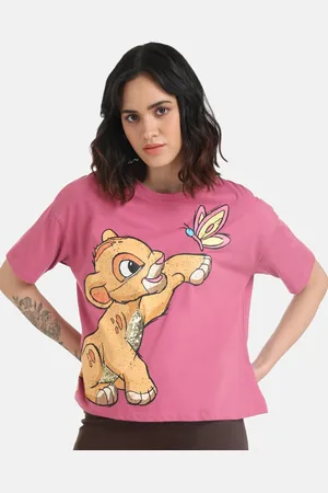 Kazo Lion King Printed Embellished Disney T-shirt