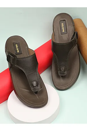 Welcome Men Open Toe Comfort Sandals With Velcro Detail