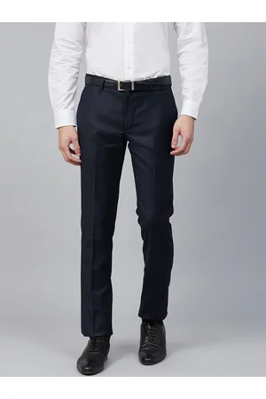 Buy online Men Silver Terry Rayon Flat Front Trousers Formal Trouser from  Bottom Wear for Men by Ad By Arvind for ₹1669 at 33% off | 2024 Limeroad.com