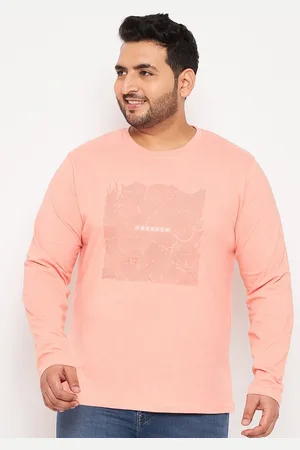 Club York Plus Size Typography Printed Cotton T-shirt
