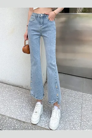 LULU & SKY Women Flared High-Rise Clean Look Jeans