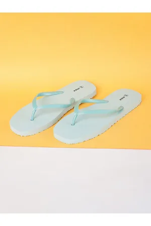 Max Collection Women Blue Thong Flip-Flops