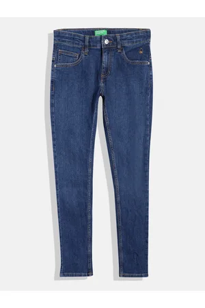Benetton Boys Slim Fit High-Rise Stretchable Jeans
