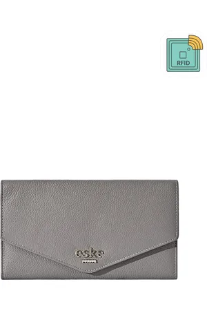 Eske Women Leather Three Fold Wallet