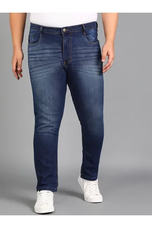 URBANO Men Slim Fit Mid Rise Heavy Fade Stretchable Jeans