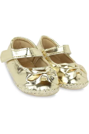 BAESD Infant Girls Bow Embellished Lightweight Anti-Slip Booties