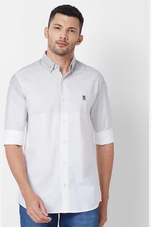 Giordano Slim Fit Striped Button Down Collar Pure Cotton Casual Shirt