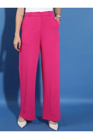 Ketch Women Mid Rise Wide Leg Trousers