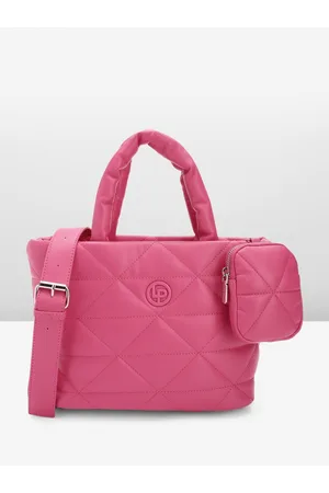 Lino Perros Fuchsia Structured Quilted Handheld Bag