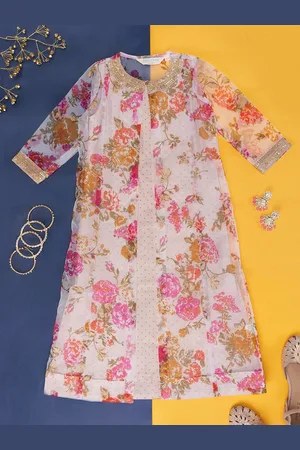 Pantaloons Polka Dot Printed A-Line Dress With Shrug
