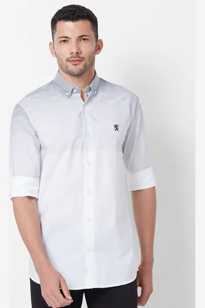 Giordano Slim Fit Button Down Collar Pure Cotton Casual Shirt