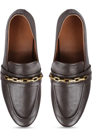 Hidesign Women VIENNA Leather Comfort Insole Horsebit Loafers