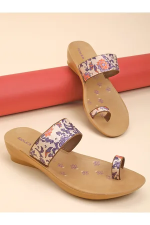 PARAGON Printed One Toe Lightweight Comfort Heels