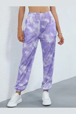 LULU & SKY Women Tie and Dyed High-Rise Joggers