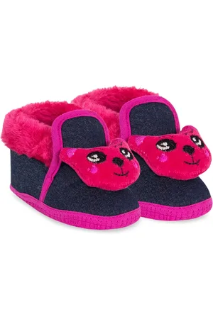 BAESD Infants Teddy Face Cotton Fur Anti-slip Booties