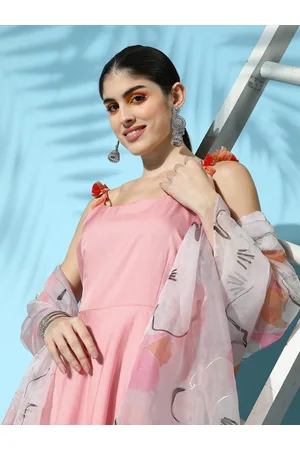 Inddus Women Regular Kurta with Trousers & Dupatta