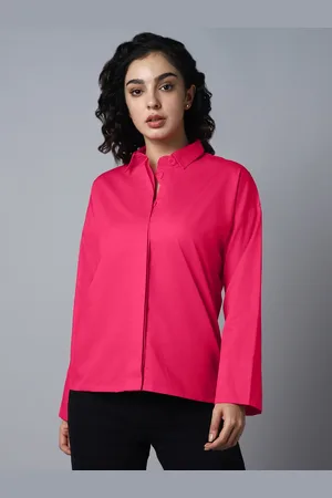 High Star Classic Boxy Spread Collar Long Sleeve Casual Shirt