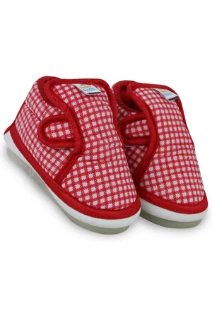BAESD Infants Checked Socks Booties With Musical Chu Chu