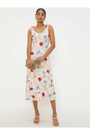 Dorothy Perkins Floral Print Sheath Midi Dress