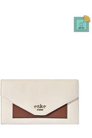 Eske Women Leather Three Fold Wallet