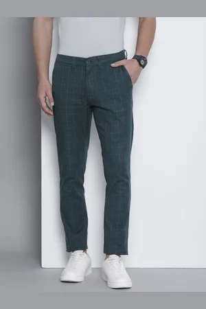 Nautica Men Checked Slim Fit Chinos Trousers