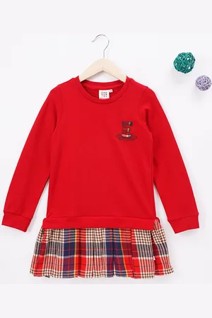 Ed-a-Mamma Girls Checked Drop-Waist Dress