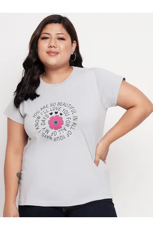 Club York Women Plus Size Printed T-shirt