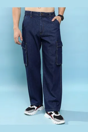 Highlander Men Blue Relaxed Fit Mid-Rise Clean Look Light Fade Jeans